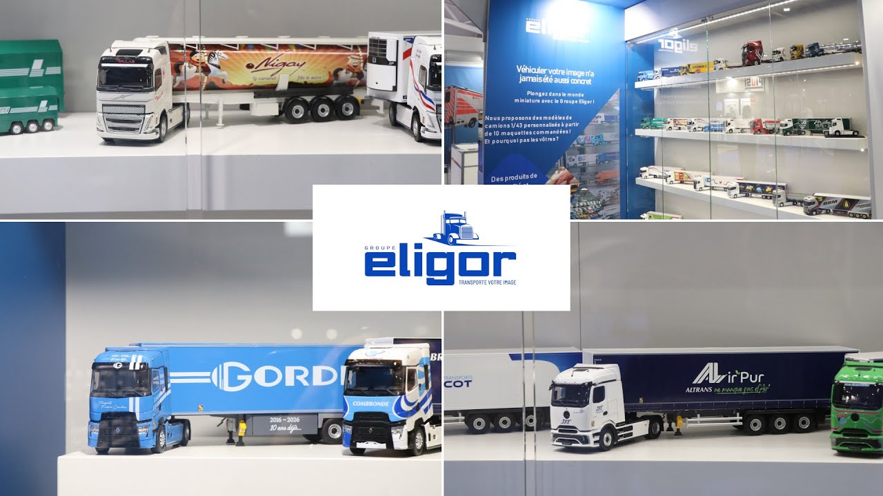 Eligor à Solutrans 2025 : Des dizaines de camions miniatures à l'échelle 1/43 pour 2026 !