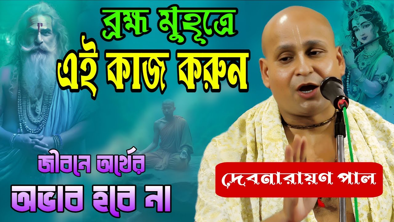জীবনে অর্থের অভাব হবে না 💵 ব্রহ্ম মুহূর্তে এই কাজ করুন 🙏 দেবনারায়ণ পাল কীর্তন  Debnarayan Pal Kirtan