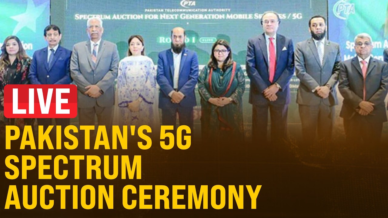 Live: Pakistan's 5G Spectrum Auction Ceremony Held by PTA | 5G in Pakistan | PTA