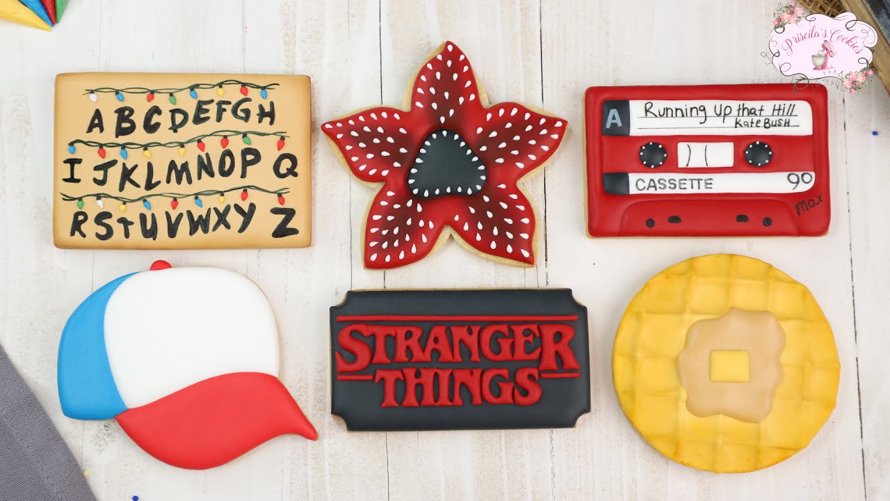 GALLETAS de STRANGER THINGS I Decoradas con glasa real - Priscila's Cookies