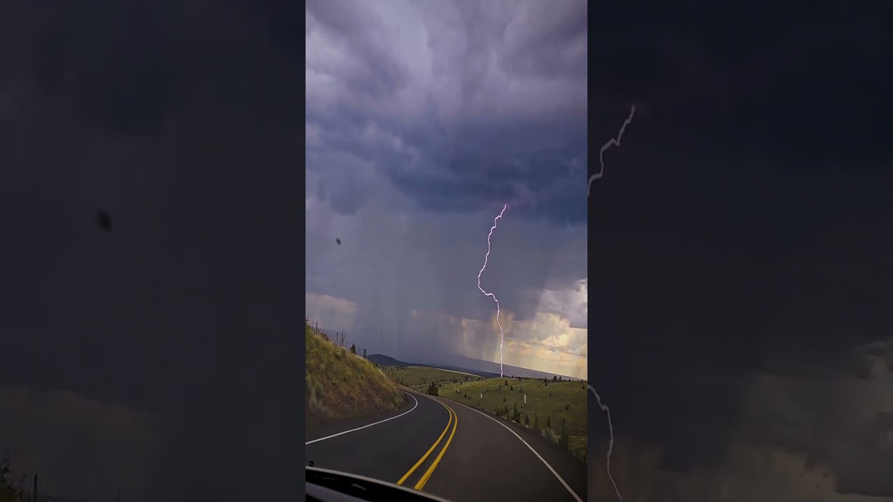 MASSIVE Fork Lightning Strikes&hellip; #nature #lightning #thunder