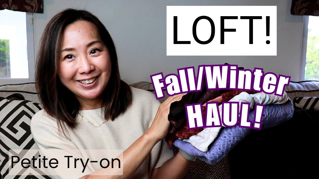 PERFECT PETITE LOFT Haul! ✨ Fall/Winter Sweaters & Dresses (Try-On)