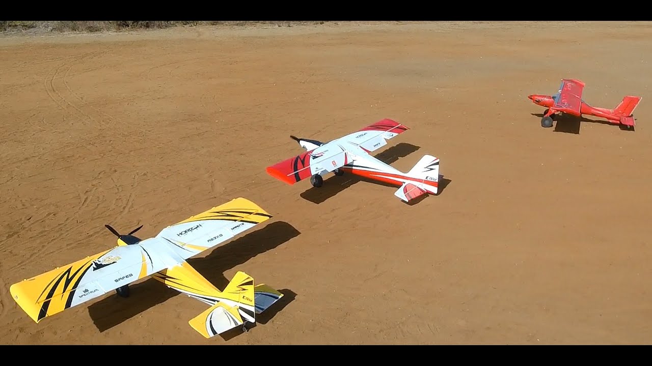 3 Eflite Bush Planes Slow & Stol Flight.