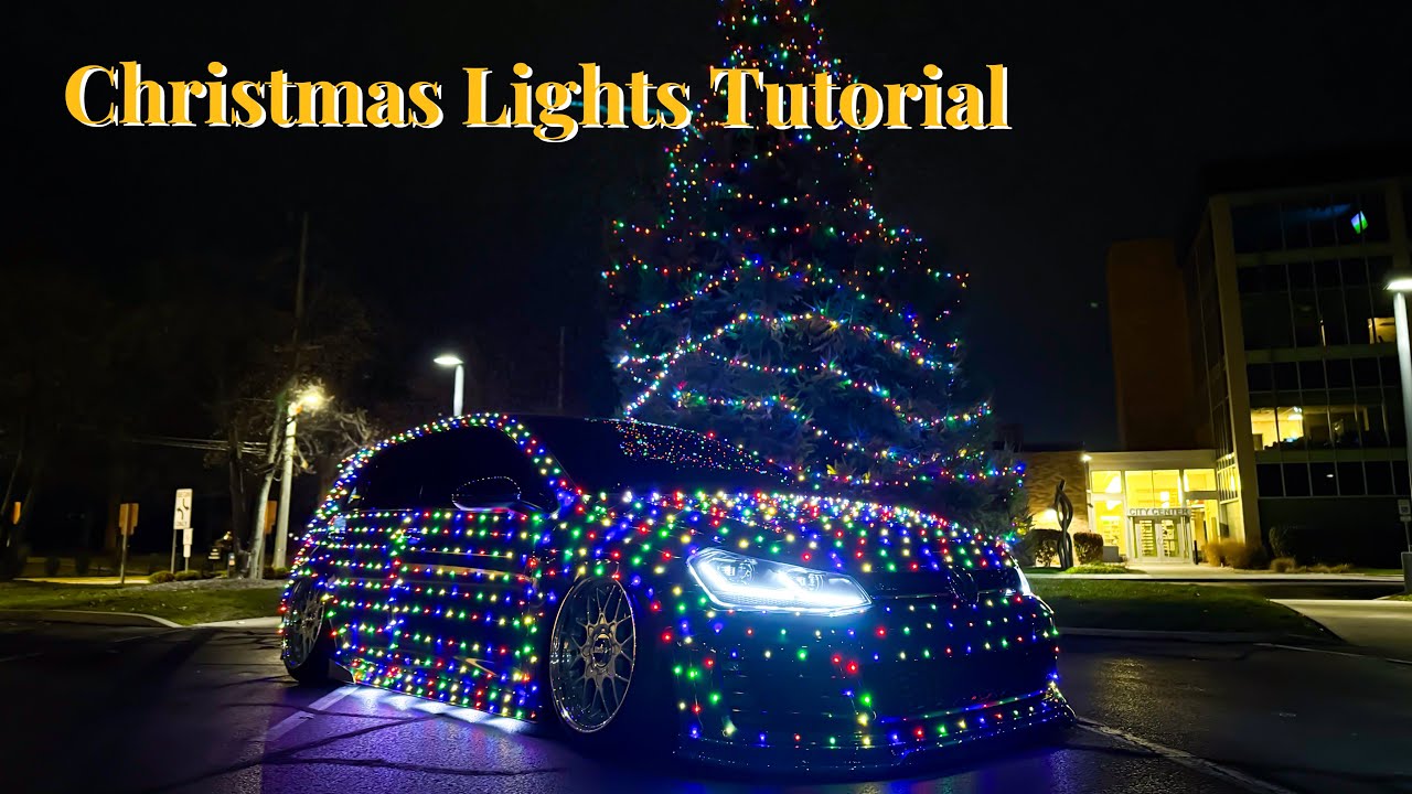 I Covered My Car in Christmas Lights