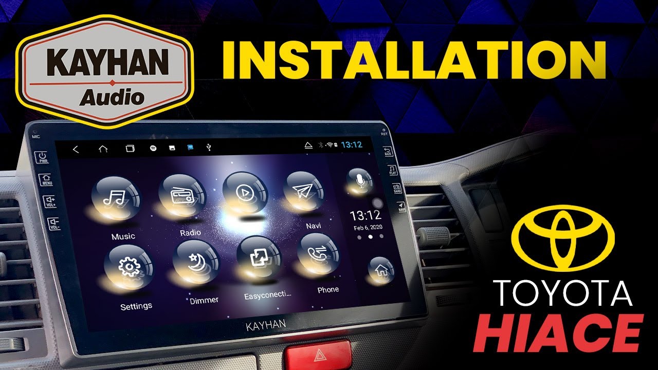 Обновление стереосистемы Toyota HiAce 2006-2018 — 1080 HD | Kayhan Audio |