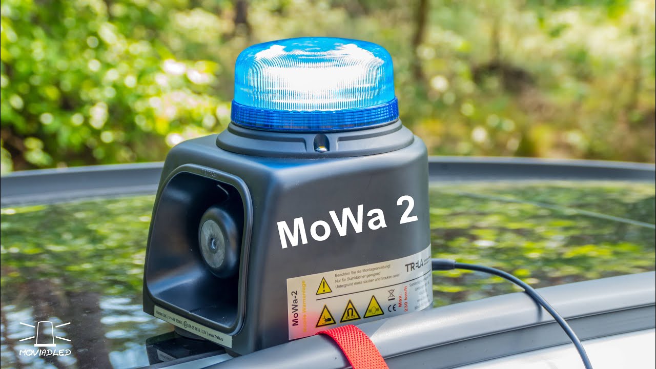 Mobile Warnanlage MoWa 2 mit KBA Zulassung