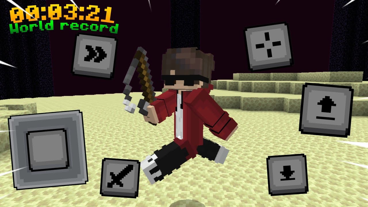 Minecraft Pocket edition Speedrun 3:31 (SSG)