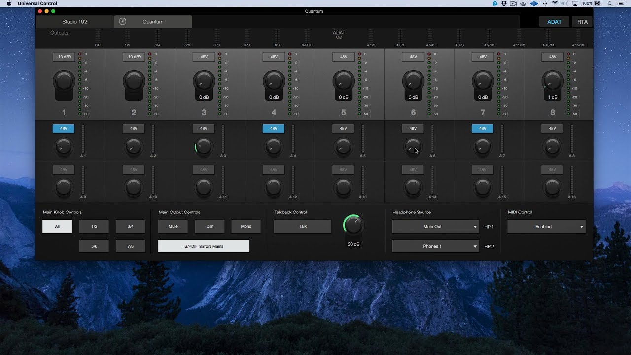 PreSonus Quantum: Basic Functionality and Overview of Universal Control