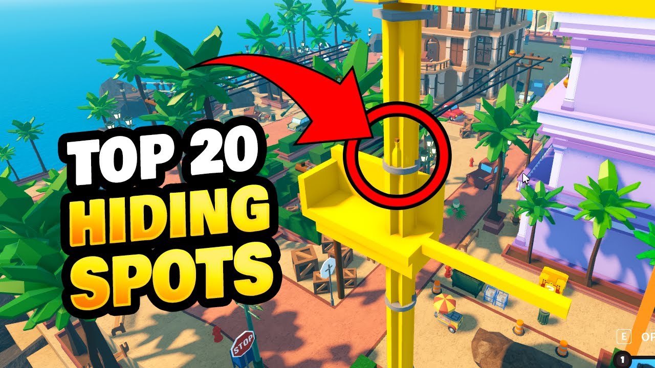 Top 20 Hiding Spots in Prop Hunt Roblox!