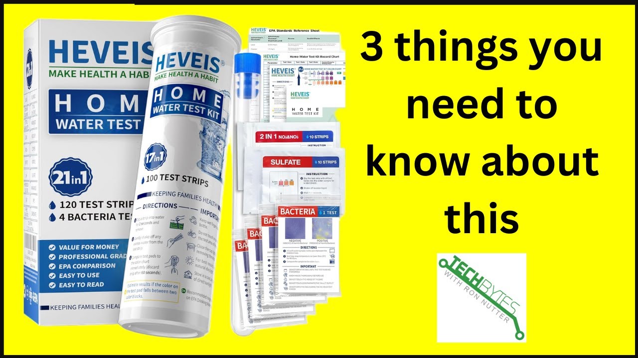3 Things to know about the Heivis 21-in-1 Home Drinking Water Testing Kit