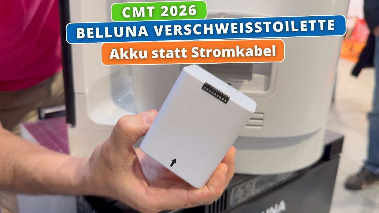 CMT 2026: Belluna Verschweißtoilette - Akku statt Stromanschluss, flexibel und erstaunlich günstig