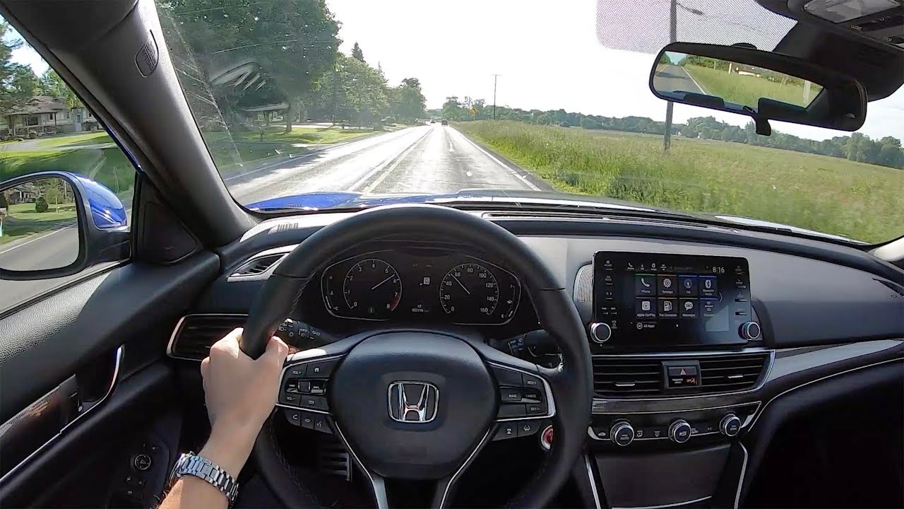 2019 Honda Accord 2.0T Sport 6-Speed Manual - POV Test Drive (Binaural Audio)