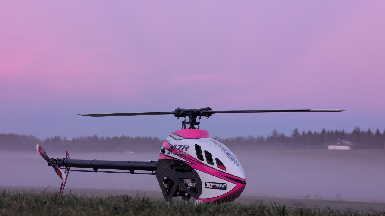 OMPHOBBY M7R | 1900RPM sunset 3D flight | Tom Beckert