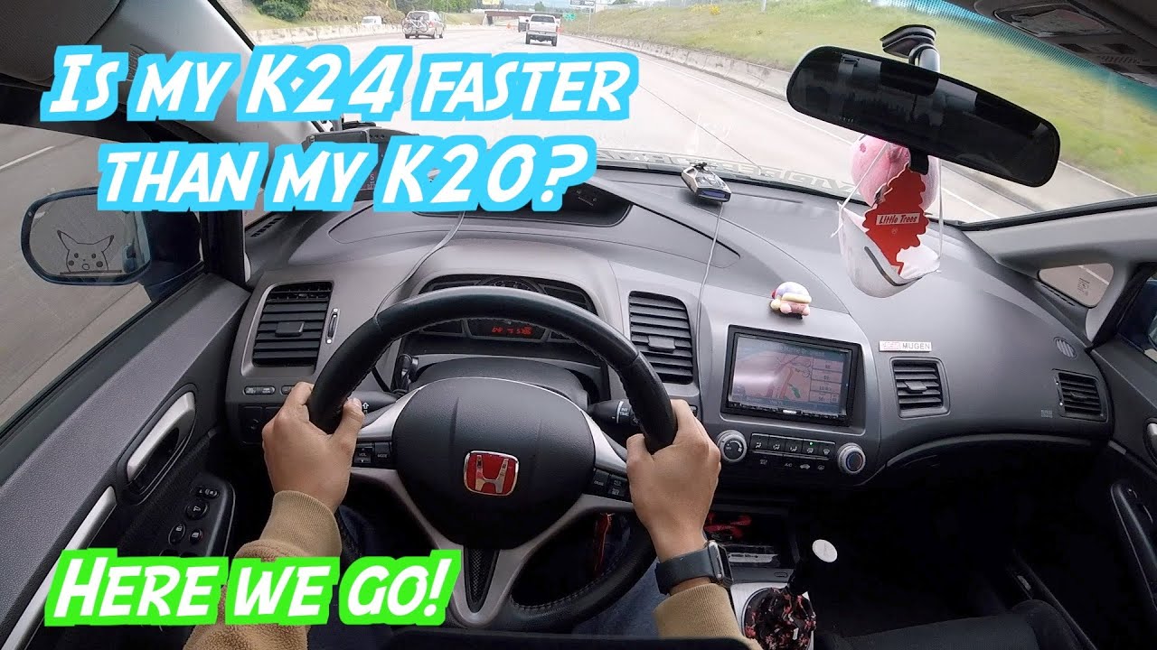8th Gen Si Tuned K24 Pulls POV // First real pull reaction