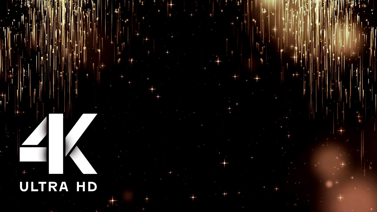 Golden Party Background | 3 Hours for Show, DJ or festive occasion