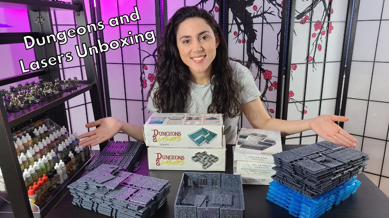 Unboxing Dungeons and Lasers 3rd Edition Kickstarter!