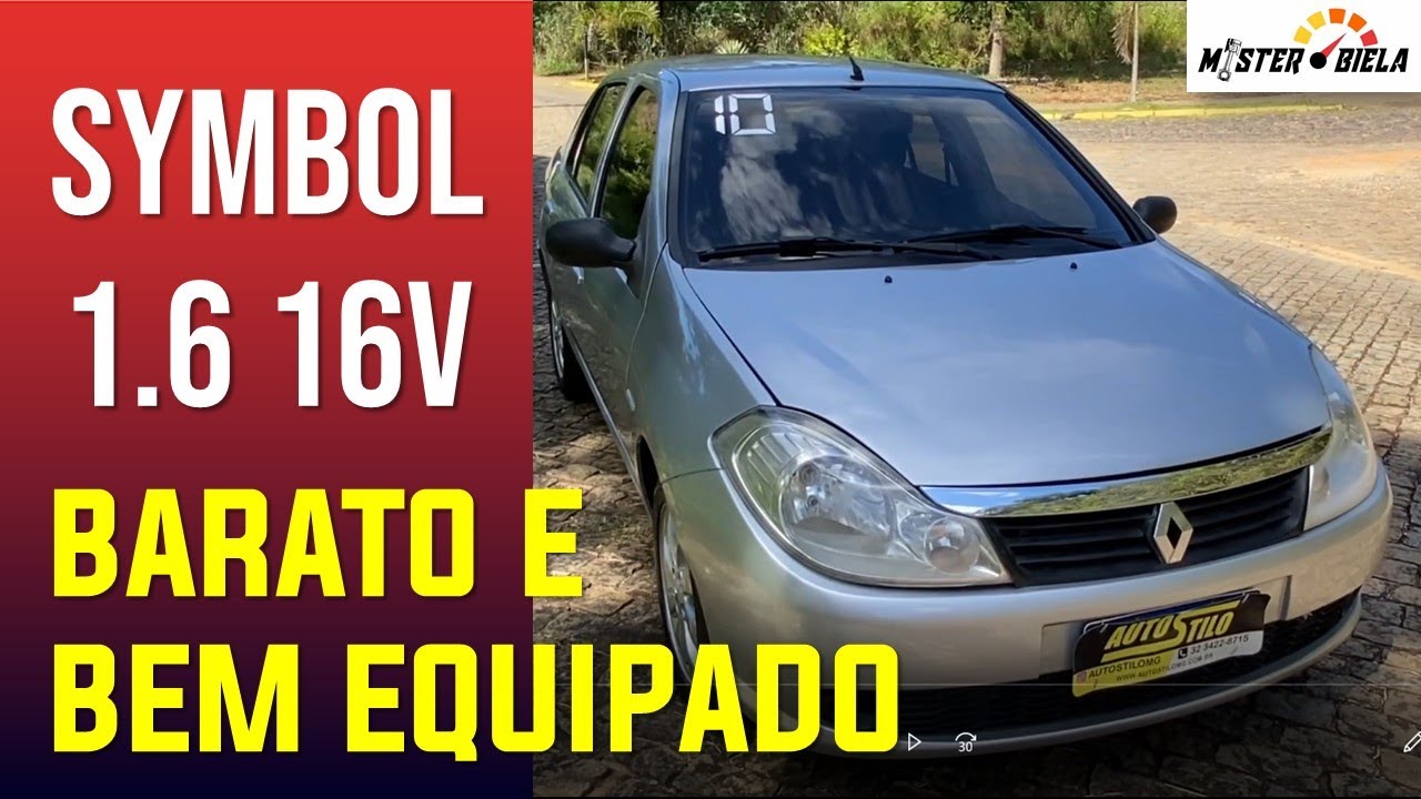 Renault Symbol 1.6 16V: mais barato e equipado que carro “pé de boi”…Confira!