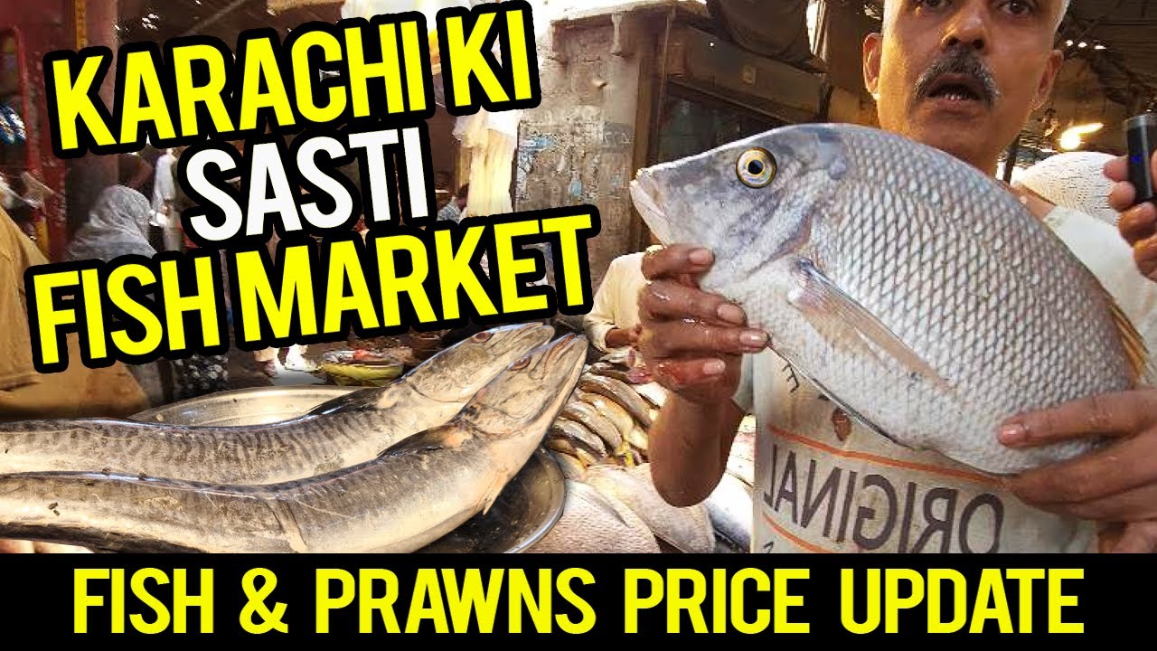 Biggest Fresh Fish Market in Karachi 🐟 Prawns, King Fish, Salmon & More