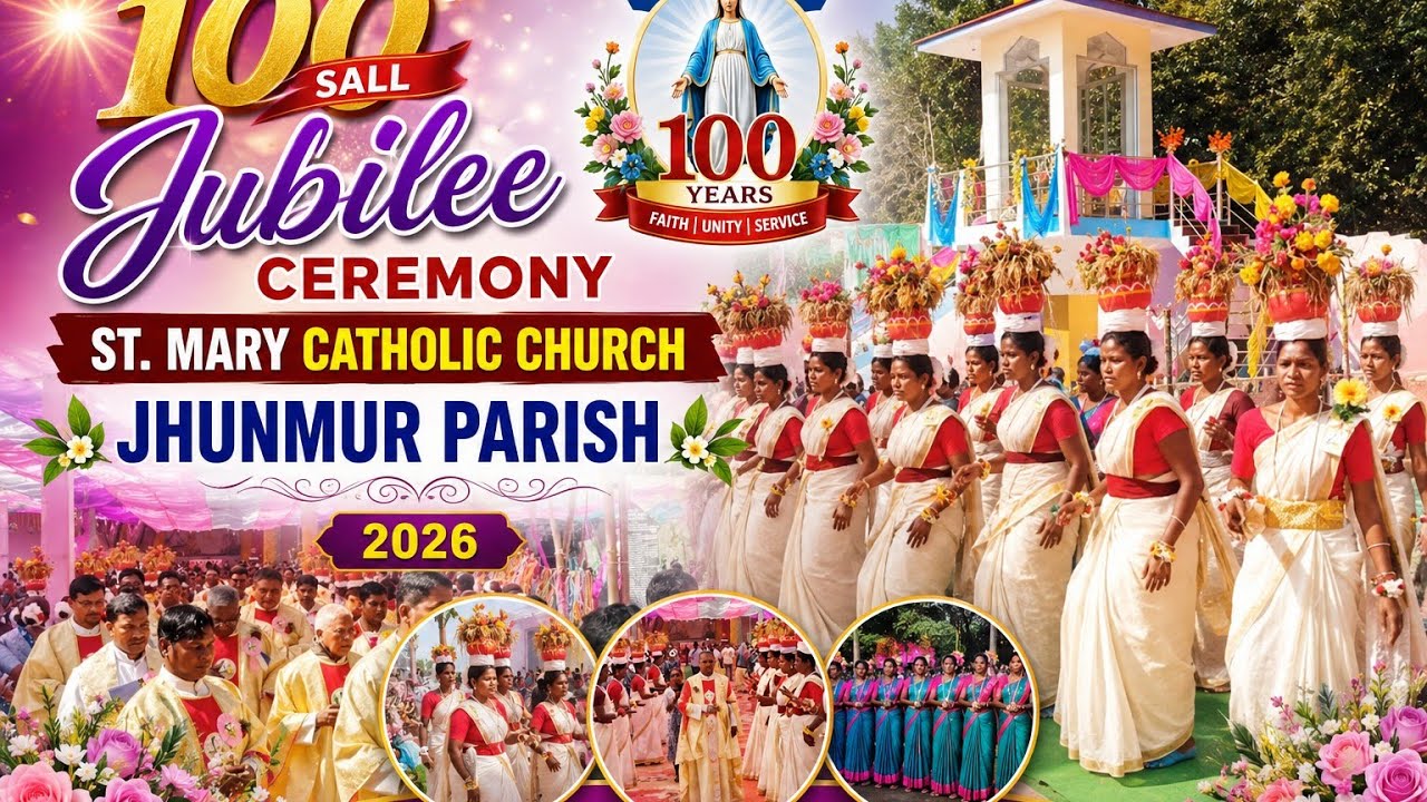 100 sall jubilee ceremony st.Mary Catholic Church Jhunmur parish@prakashsurin6610 