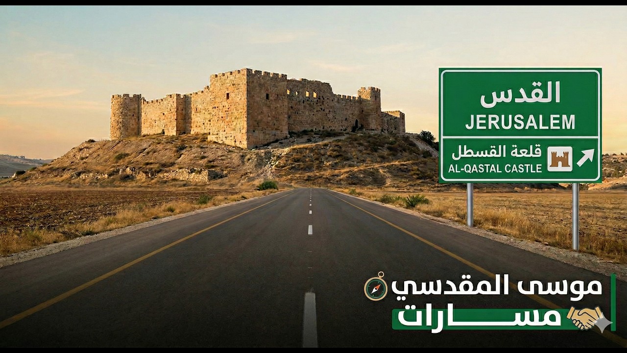 الطريق الى قلعة القسطل في القدس |  Road Qastal in Jerusalem