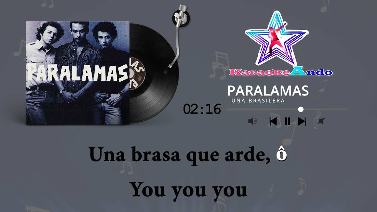 KARAOKEANDO - Los Paralamas - Una brasilera Karaoke