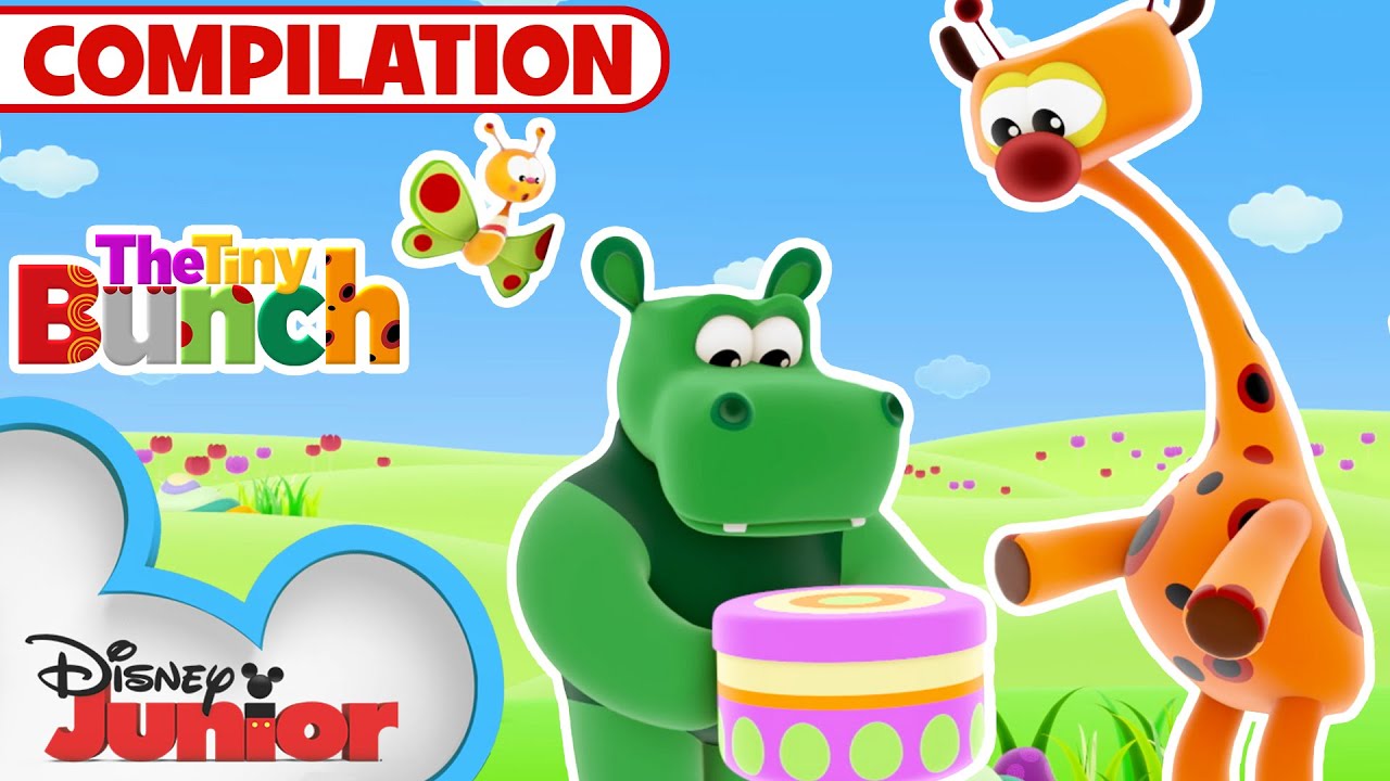Fun and excitement with the Tiny Bunch | | Kids Songs & Nursery Rhymes | @disneyjr
