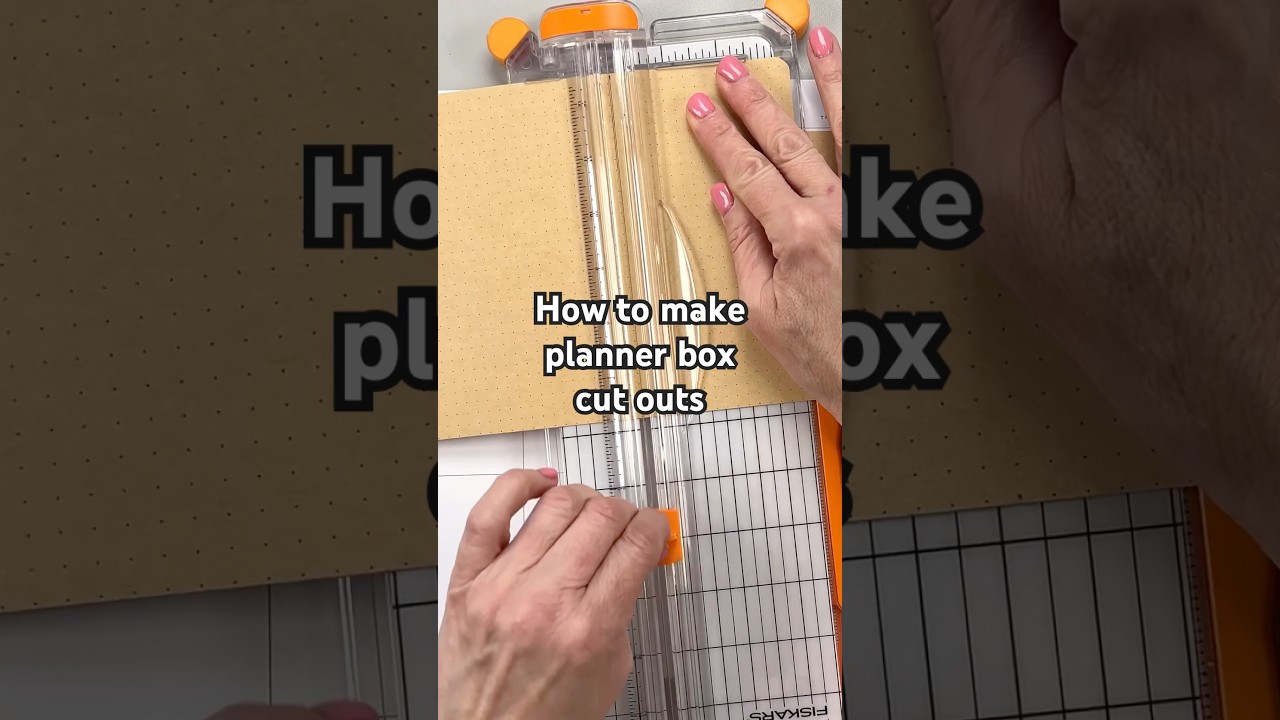 Planner Tip - using paper to create reverse box cut outs! Happy Planner