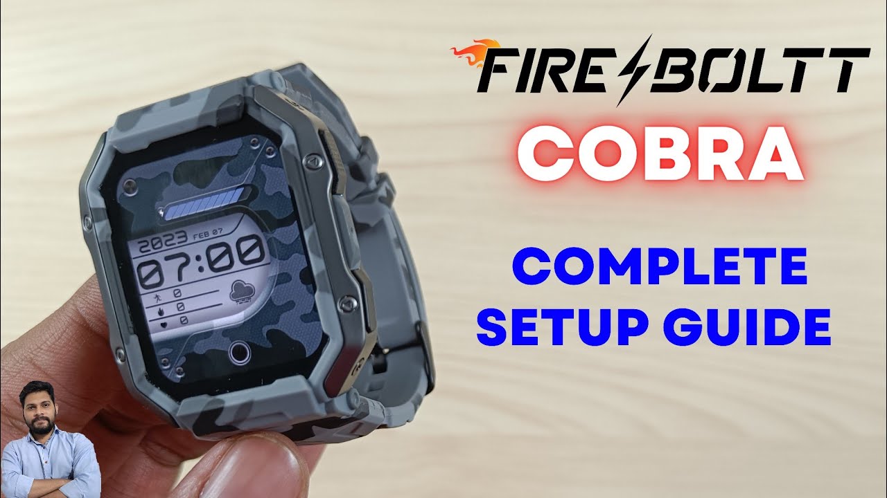 Fire-Boltt Cobra Smartwatch Full Setup Guide