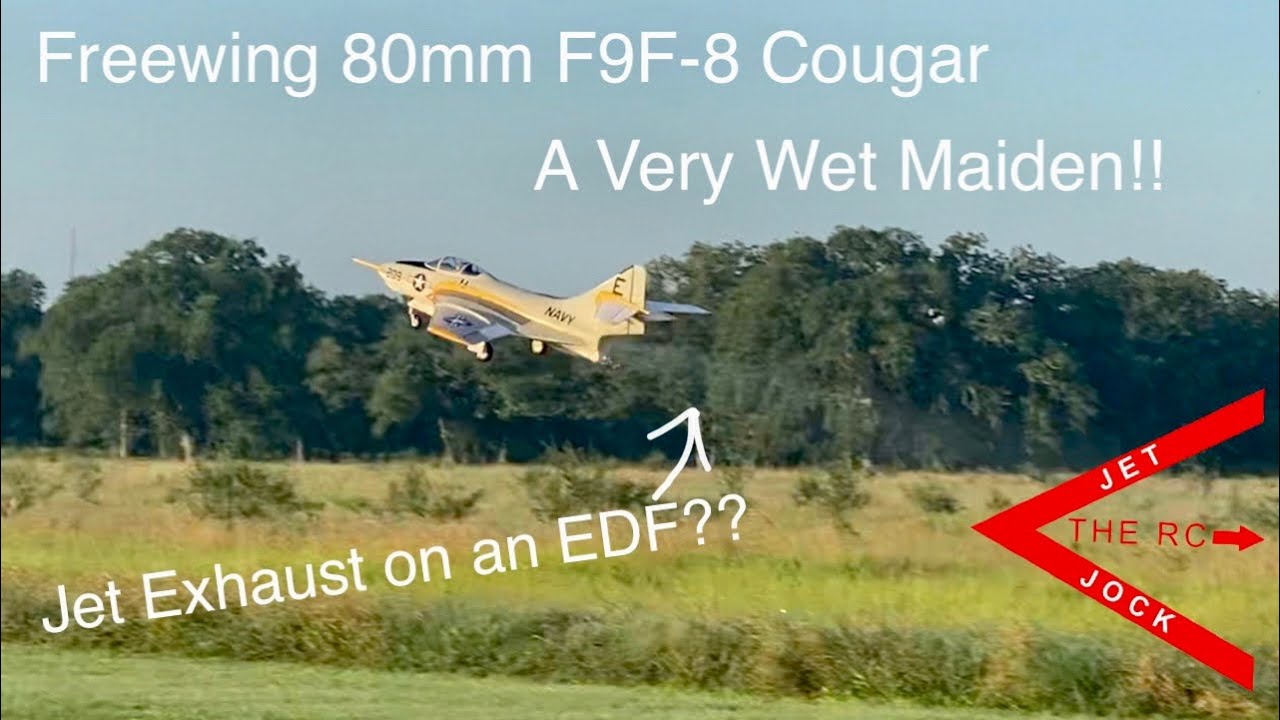 Freewing 80mm F9F-8 Cougar, A Very Wet Maiden