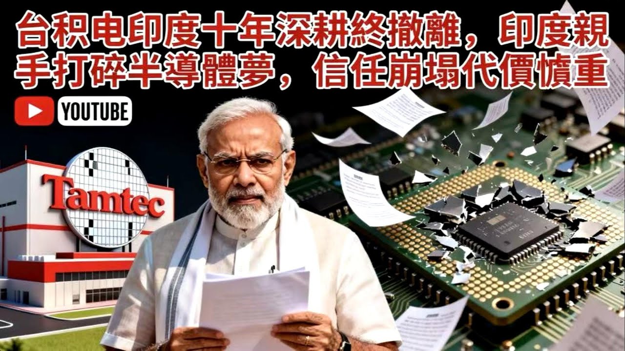 台積電印度十年佈局，為何慘遭逼走？印度半導體夢徹底碎了！