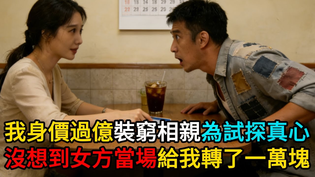 我身價過億裝窮相親，只為試探真心。沒想到女方當場給我轉了一萬塊錢！#情感#故事#正能量#故事频道#故事分享 #老年生活 #人生感悟