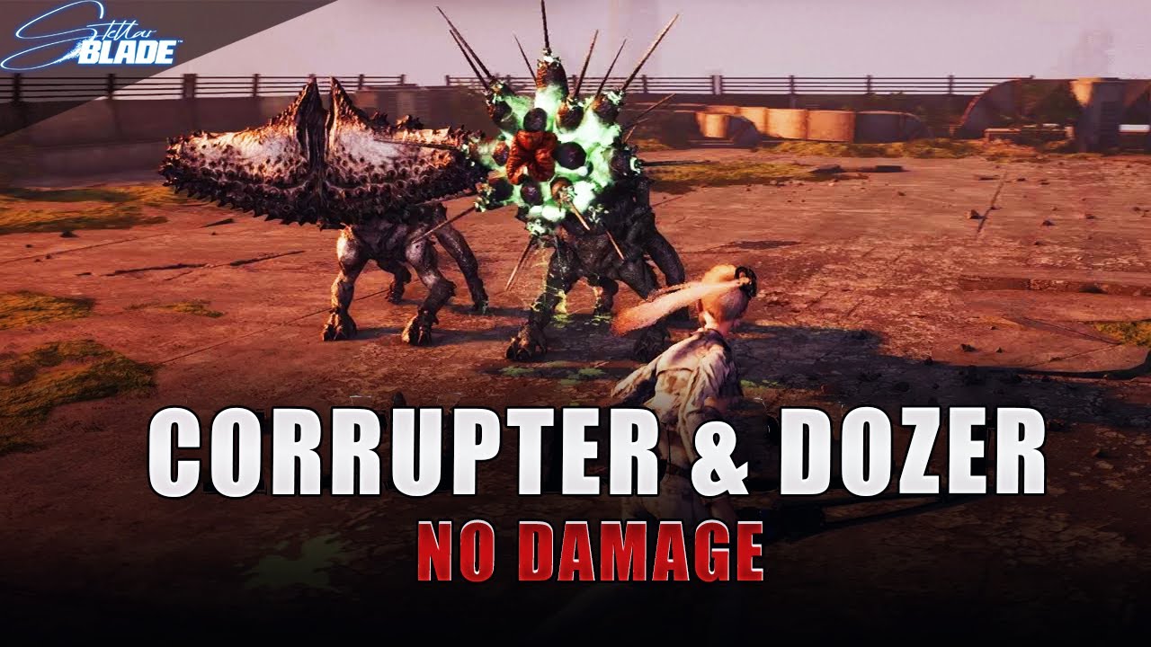 Stellar Blade - Corrupter & Dozer Boss fight (No Damage)