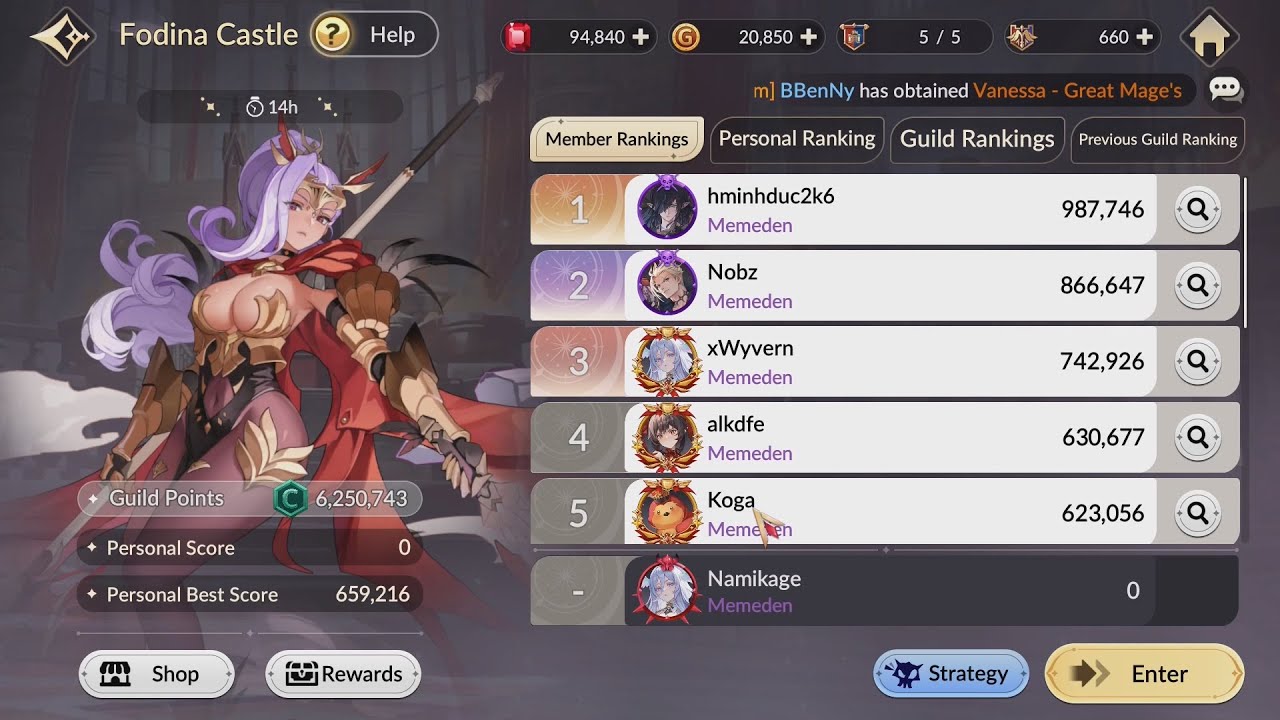 Fodina Castle: Eileene's Castle Rush - Seven Knights Re:BIRTH