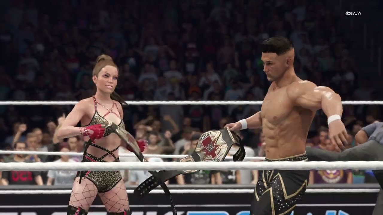 Ich und Meine Bewohnerin Kämpfen zusammen in meiner Wwe 2k25 Story