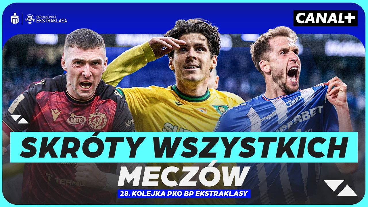 WSZYSTKIE GOLE 28. KOLEJKI PKO BP EKSTRAKLASY | EKSTRAKLASA HIGHLIGHTS SHOW