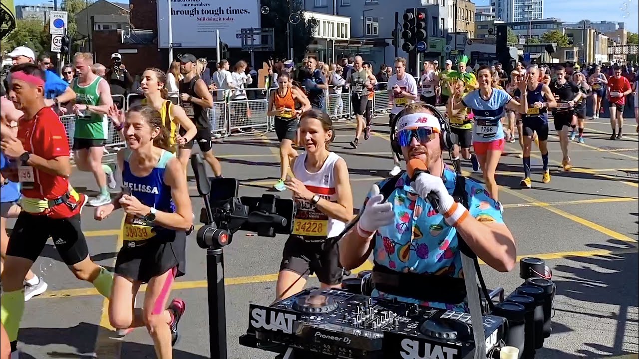 I ran a MARATHON while DJing!