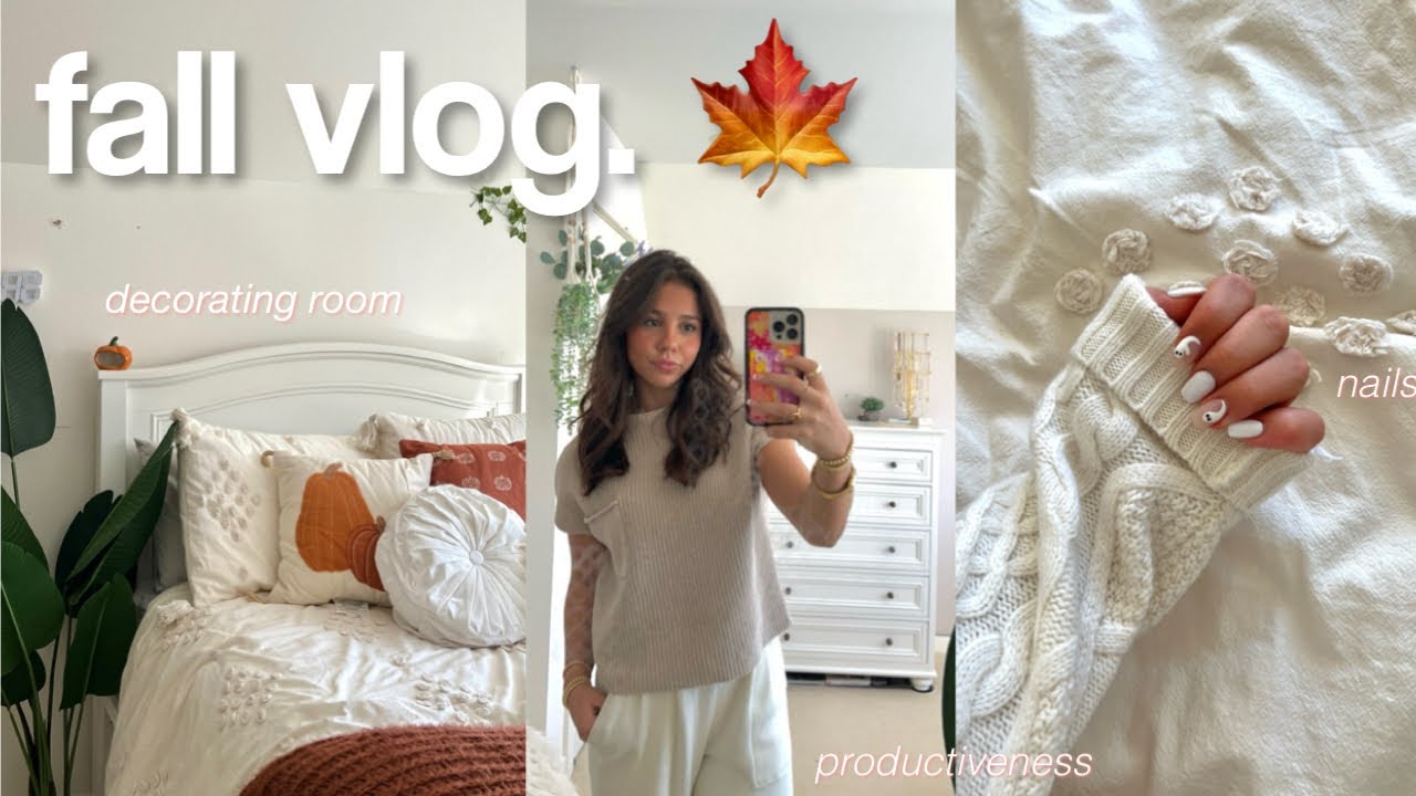 FALL RESET: getting my life back together *productive* 🧸
