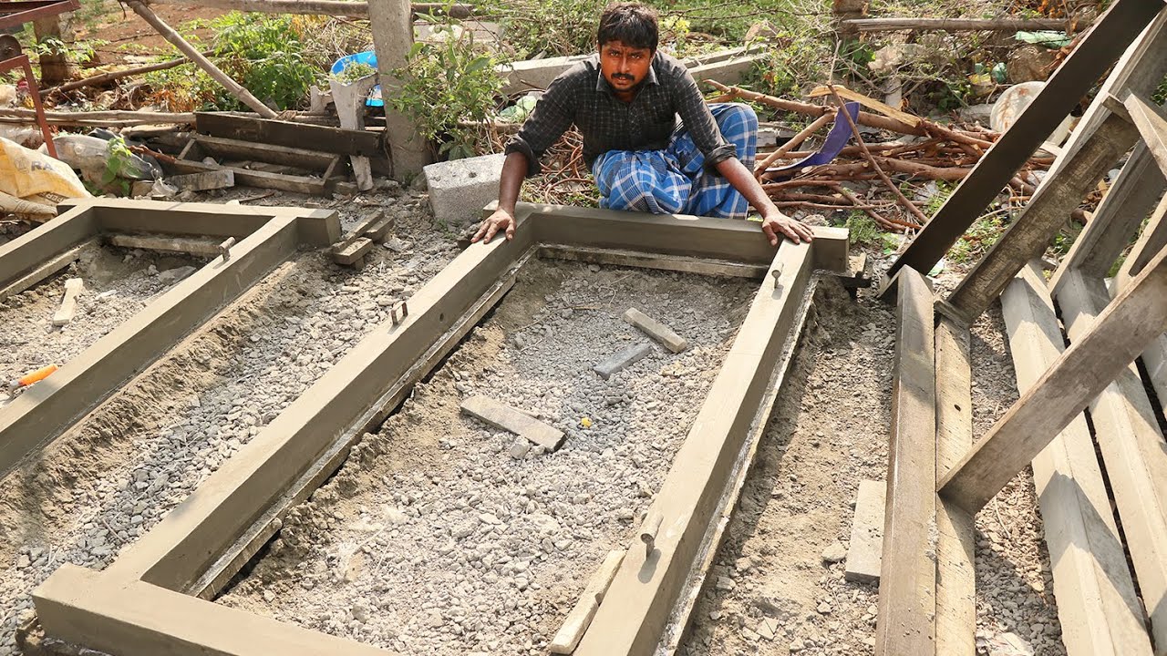 Making of Cement Door Frames | Building Reinforced Concrete Door Frame | Door Instal Making