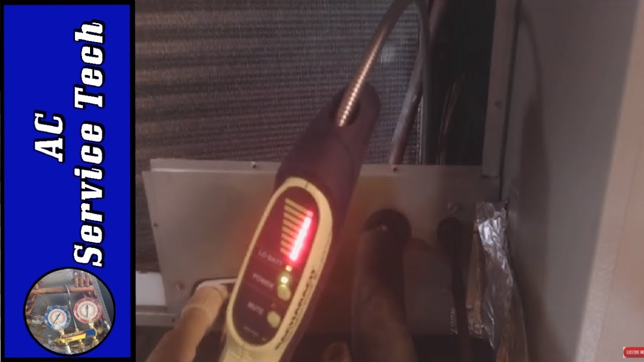 How to FIND a REFRIGERANT LEAK in an AC Unit with an Electronic Leak Detector!