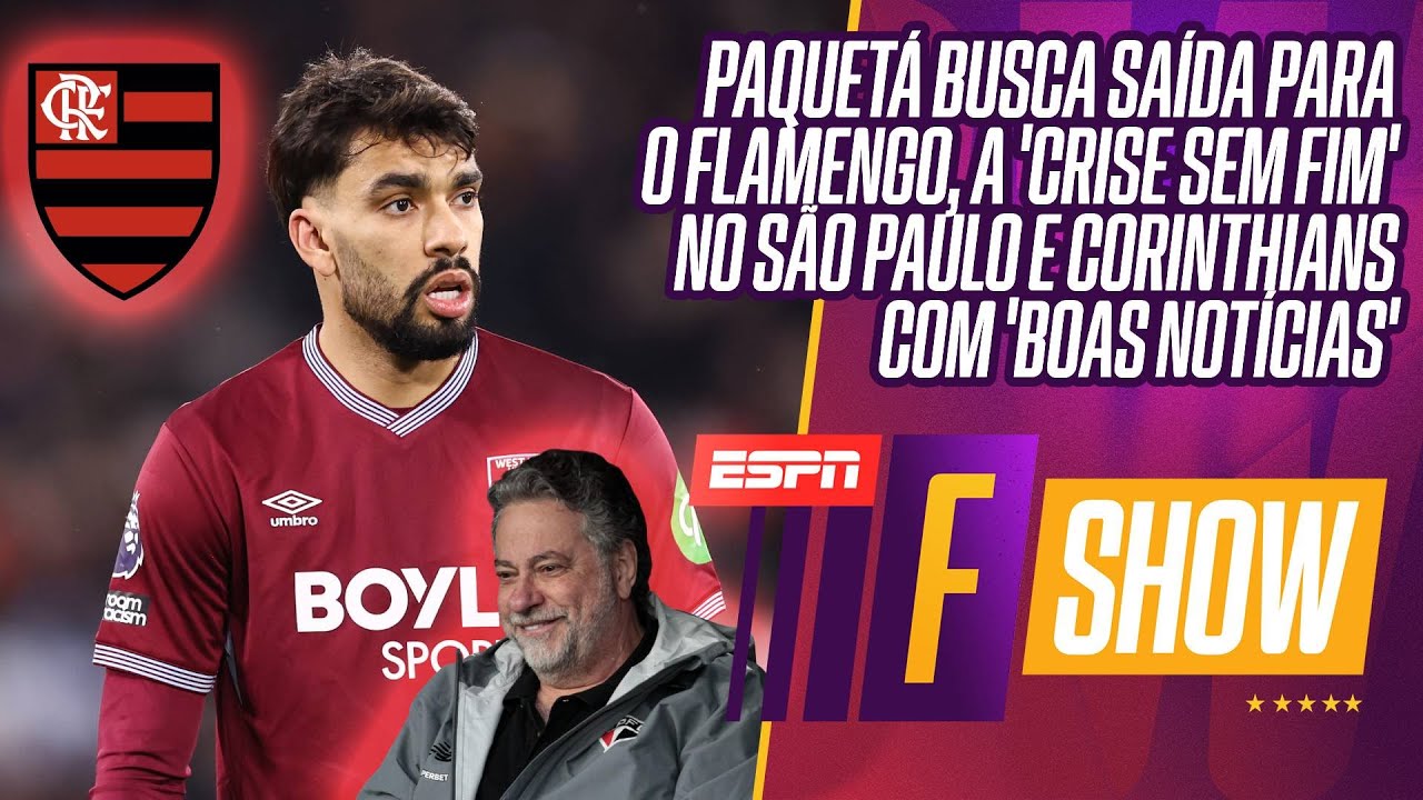 PAQUET&Aacute; DE VOLTA AO FLAMENGO? | S&Atilde;O PAULO PERDE FEIO E AGRAVA CRISE | TIM&Atilde;O VENCE BEM EM ITAQUERA