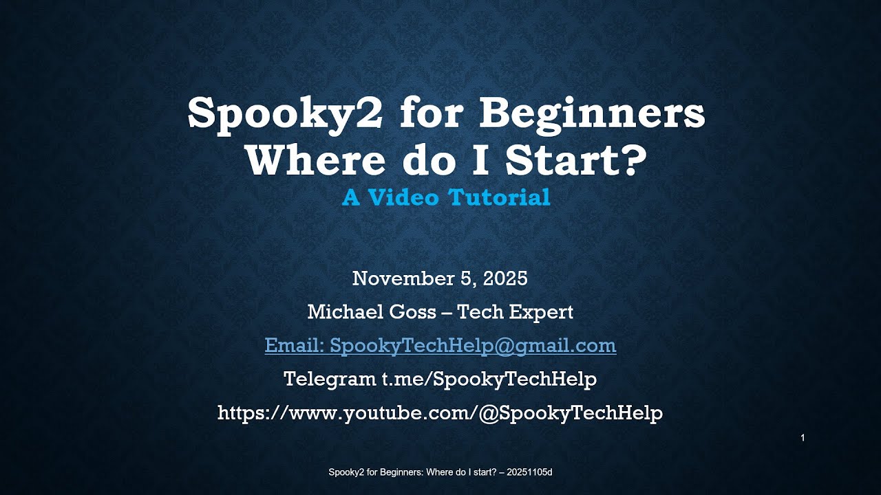 Spooky2 For Beginners   Where Do I Start