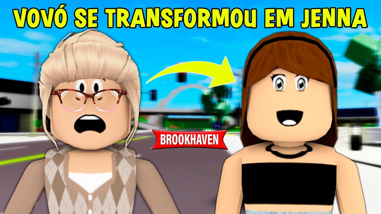 VOVÓ VIROU A JENNA HACKER! Historinhas Brookhaven 🏡 RP │ ROBLOX