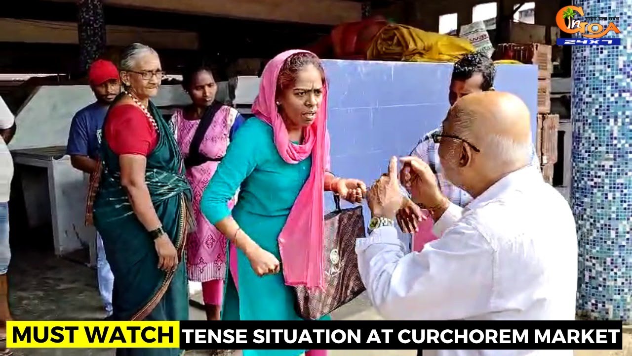 #MustWatch! #Tense situation at Curchorem Market