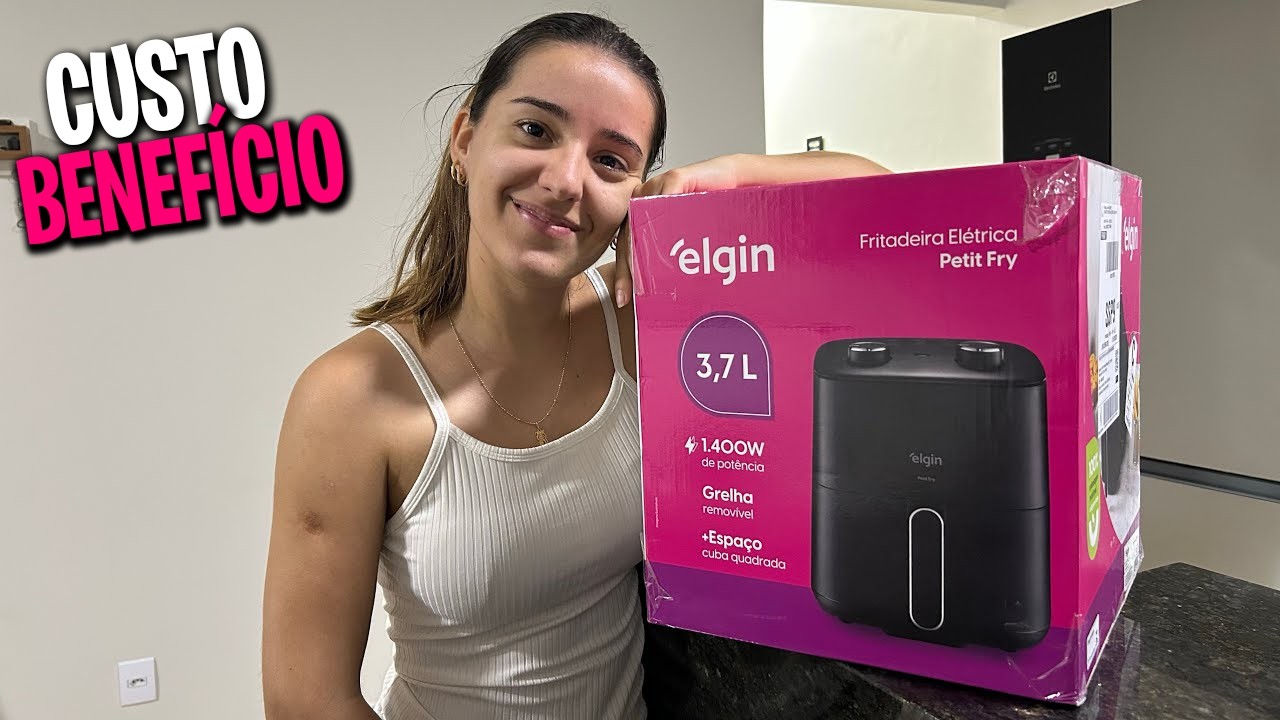 COMPREI A AIR FRYER DA ELGIN! VALE A PENA? 👀🔥 (Unboxing)