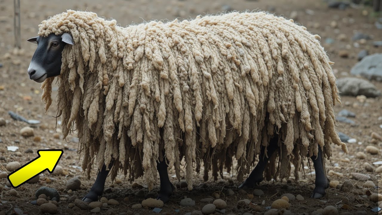 SHEEP COVERED IN OVER FIVE HUNDRED POUNDS OF WOOL GETS A MAKEOVER FROM FARMER