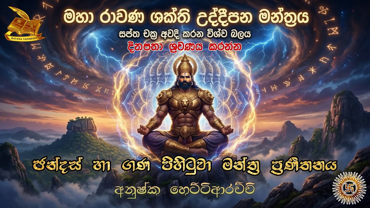 මහා රාවණ උද්දීපන මන්ත්‍රය | Maha Ravana Mantra | 432Hz Sound Healing by Anushka Hettiarachchi