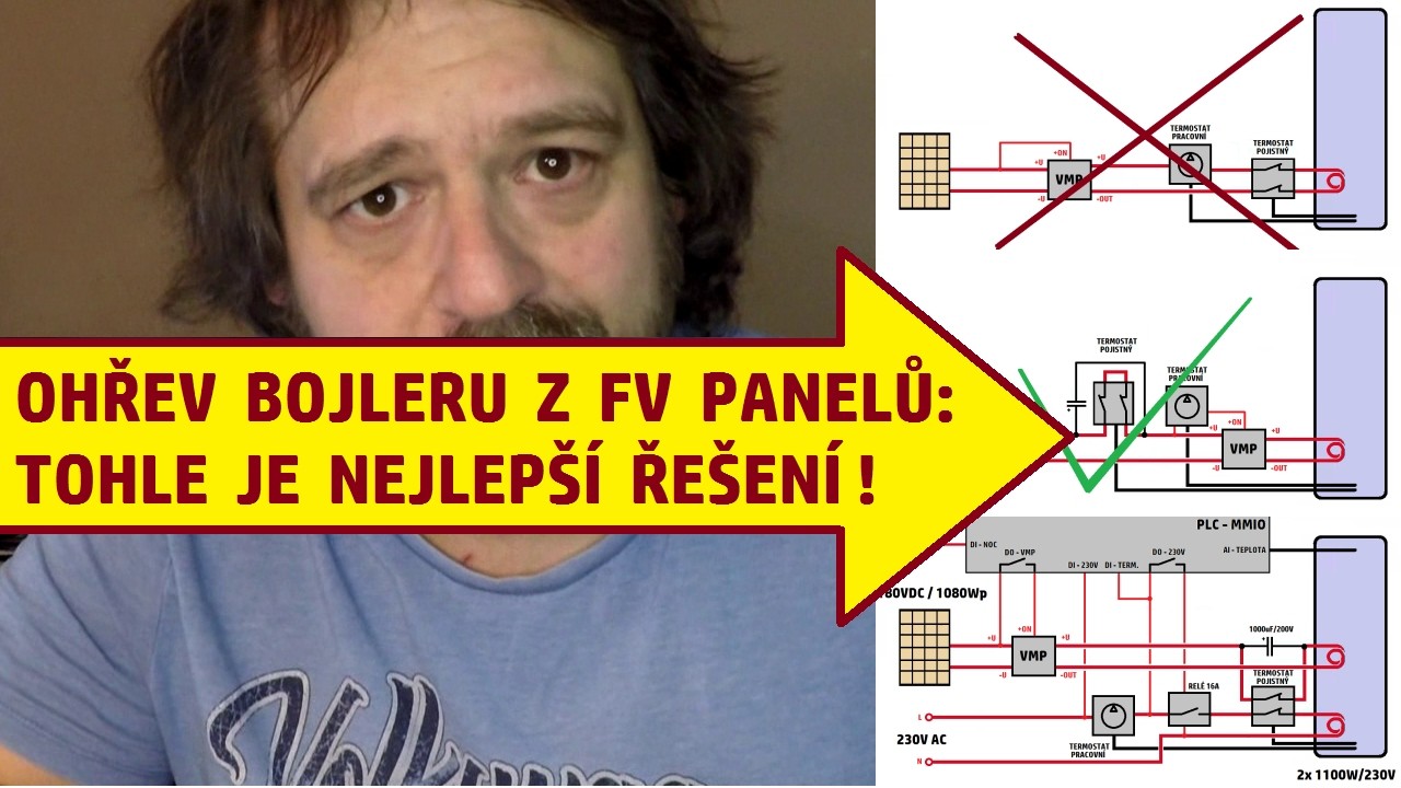 Fotovoltaika, bojler, termostat, bezpečnost - VMP regulátor a rizika stejnosměrného ohřevu.