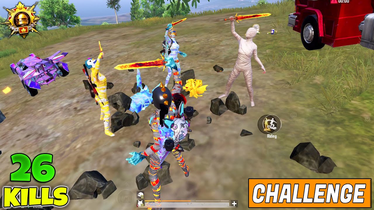 😱 OMG !! USING INFERNO MUMMY, WHITE MUMMY, YELLOW MUMMY & LEVEL 8 MUMMY M416 & CHALLENGED ALL BGMI
