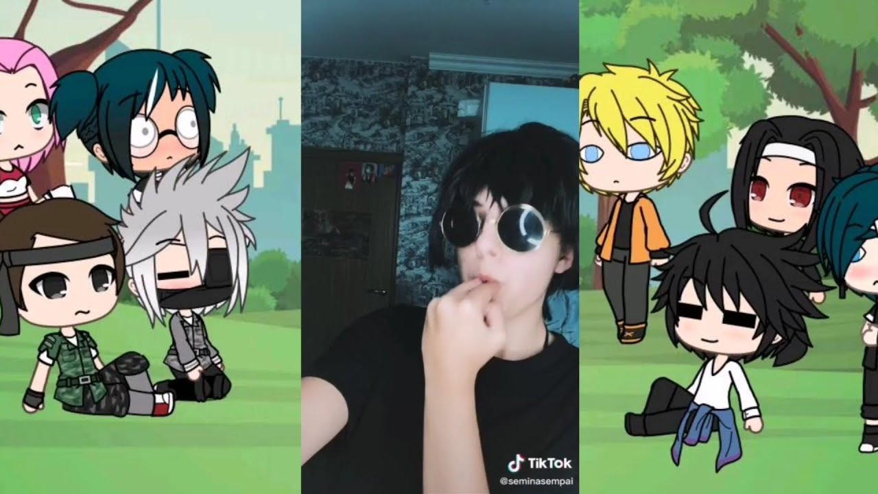 Реакция персонажей из аниме наруто на тик ток // Gacha life naruto //