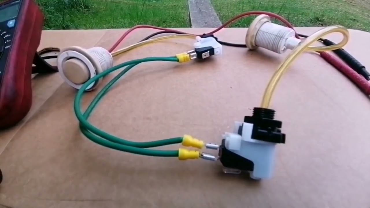 instalación de botones neumáticos (conexion de interruptores neumáticos en escalera)
